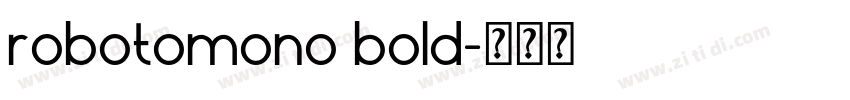 robotomono bold字体转换